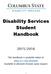 Disability Services Student Handbook