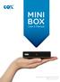 mini box User s Manual