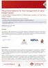 Recommendations for the management of early breast cancer