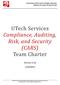 UTech Services Compliance, Auditing, Risk, and Security (CARS) Team Charter