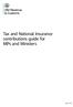 Tax and National Insurance contributions guide for MPs and Ministers