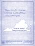 Blueprints for Change: Criminal Justice Policy Issues in Virginia