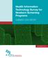 Health Information Technology Survey for Newborn Screening Programs SUMMARY DATA REPORT