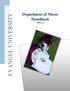 EVANGEL UNIVERSITY. Department of Music Handbook 2011-12