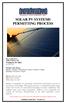SOLAR PV SYSTEMS PERMITTING PROCESS