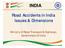 INDIA. Road Accidents in India Issues & Dimensions. Ministry of Road Transport & Highways Government of India