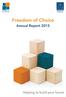 Freedom of Choice Annual Report 2015