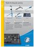 Tools for bicycle service