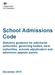 School Admissions Code