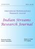 Indian Streams Research Journal