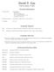David T. Gay Curriculum Vitae