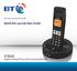 UK s best selling phone brand. Quick Set-up and User Guide. BT3510 Digital Cordless Phone with Answering Machine