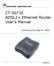 CT-5071E ADSL2+ Ethernet Router User s Manual