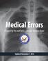 Medical Errors A report by the staff of U.S. Senator Barbara Boxer