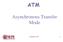 ATM. Asynchronous Transfer Mode. Networks: ATM 1
