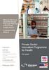 Private Sector Innovation Programme for Health