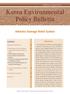 Korea Environmental Policy Bulletin