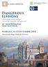 Dangerous Liaisons. Ferrara, 11-13 September 2014. Università degli Studi di Ferrara. translating cancer biology into better patients management