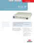 FCD-IP E1/T1 or Fractional E1/T1 Access Unit with Integrated Router