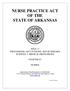NURSE PRACTICE ACT OF THE STATE OF ARKANSAS