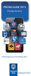 PRICING GUIDE 2015. Prestige Banking. Moving Forward TM. Still bringing you real banking value