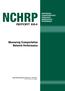 NATIONAL COOPERATIVE HIGHWAY RESEARCH PROGRAM NCHRP REPORT 664. Measuring Transportation Network Performance