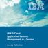 IBM G-Cloud Application Systems Management as a Service