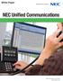 White Paper NEC Unified Communications