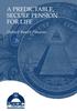 A PREDICTABLE, SECURE PENSION FOR LIFE. Defined Benefit Pensions