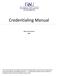 Credentialing Manual
