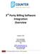3 rd Party Billing Software Integration Overview