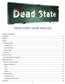 DEAD STATE GAME MANUAL