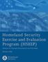 Homeland Security Exercise and Evaluation Program