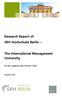 Research Report of SRH Hochschule Berlin