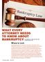 WHAT EVERY ATTORNEY NEEDS TO KNOW ABOUT BANKRUPTCY