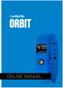 ONLINE MANUAL. 1 Orbit Manual