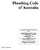 Plumbing Code of Australia