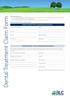 Dental Treatment Claim Form