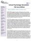 School Psychology Newsletter Fall 2014 Edition