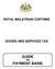 ROYAL MALAYSIAN CUSTOMS GOODS AND SERVICES TAX GUIDE