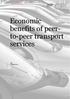 Economic benefits of peerto-peer. services