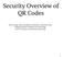 Security Overview of QR Codes