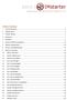 Table of contents. Userdocumentation (04.03.2015 for SIMstarter v2.6)