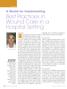 Best Practices in Wound Care in a Hospital Setting