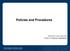 Policies and Procedures. Merchant Card Services Office of Treasury Operations