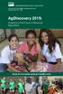 AgDiscovery 2015: Investing in the Future of American Agriculture. Apply at www.aphis.usda.gov/agdiscovery. United States Department of Agriculture