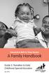 Connecticut Birth to Three System. A Family Handbook. Guide 3: Transition to Early Childhood Special Education