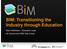 BIM: Transitioning the Industry through Education. Adam Matthews Education Lead UK Government BIM Task Group