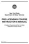 PRE-LICENSING COURSE INSTRUCTOR S MANUAL
