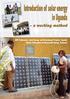 Introduction of solar energy in Uganda